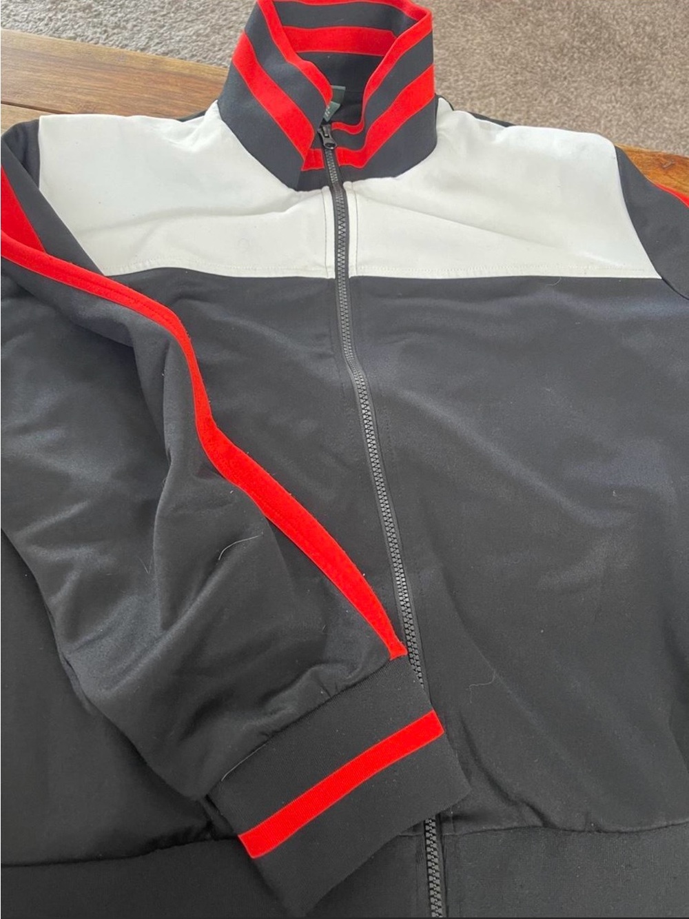 Black, White & Red women’s Track Jacket